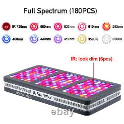 FAMURS 2000W Triple Chip Full Spectrum VEG BLOOM Reflector LED Grow Light