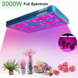 Full Spectrum 3000W LED Grow Light Flower Blooming Lamp for Indoor Plants Veg US