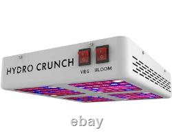 Hydro Crunch B350100200 600-Watt Full Spectrum LED Grow Light, 600W Veg/Bloom