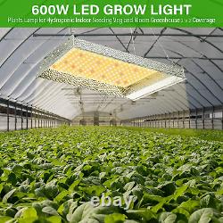 IPower 600W LED Grow Light Sunlike Full Spectrum Plants Lamp for Hydroponic Veg