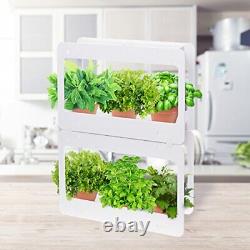 Indoor Herb Vegetable Plant Garden Kit LED Grow Light Timer & Remote Planter