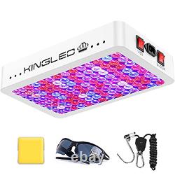 King Plus 1200w LED Grow Light Full Spectrum for Greenhouse Indoor Plant Veg and
