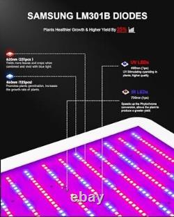 LED Grow Light Full Spectrum 1200W, Plant Grow Light with Veg & Bloom Switch