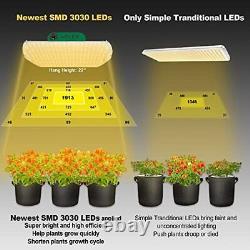 LED Plant Grow Light Coverage 3x4ft Dimmable Sunlike Full Spectrum with K2000