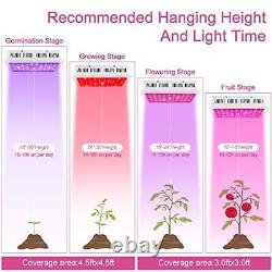 LED Plant Grow Light Full Spectrum, 1000W Dual Switch Veg/Bloom Daisy Chain