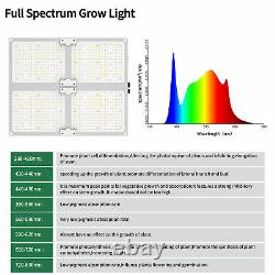 LED Plant Grow Light Sunlike Full Spectrum Dimmable Indoor Plants Veg Greenhouse