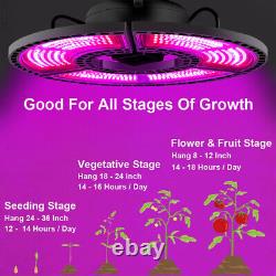 LED Plants Grow Light Bulb UFO Shape E26/E27 Full Spectrum Lamp for Veg Flowers
