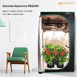 MAXSISUN PB2000 LED Grow Light Lamp Full Spectrum for Indoor Plants Veg Bloom