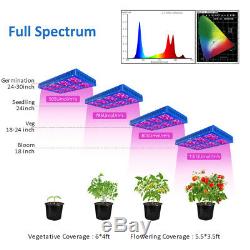 MEIZHI 1200W LED Grow Light Full Spectrum Indoor Plant VEG Bloom Hydroponic Lamp