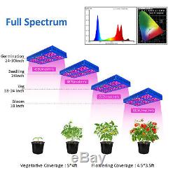MEIZHI 900W LED Grow Light Full Spectrum for Indoor Plants Veg Hydroponics IR