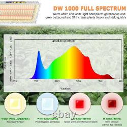 MarkSHINE DW1500 LED Grow Light Full Spectrum for Indoor Plants Veg Flower IR