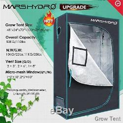 Mars 800W Led Grow Light IR Veg Flower Plant Lamp+4'×2'×6' Indoor Grow Tent Kit