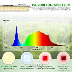 Mars Hydro TSL 2000W Led Grow Light+4'x2' Indoor Tent Veg Flower Carbon Filter
