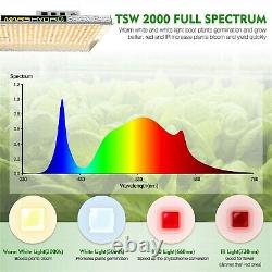 Mars Hydro TSW 2000 LED Grow Light Full Spectrum for Indoor Plants Veg Flower