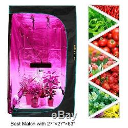 Mars II 400W LED Grow Light Veg Flower Plant+27''×27''×63'' Indoor Grow Tent Kit