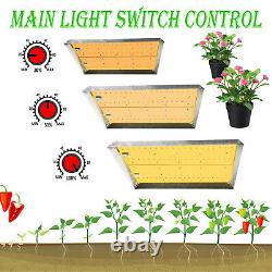 NEW Adjustable 2000W Led Grow Light Full Spectrum for Indoor Plant Veg Flower US