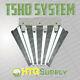 New T5 Ho 4'/4-lamp Fluorescent Grow Light System With 6500k Veg Bulbs, 4-foot Ft