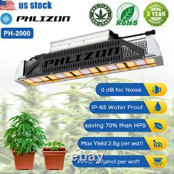 PH-2000 Full Spectrum LED Grow Lights for indoor Plants Hydroponics Veg & Flower