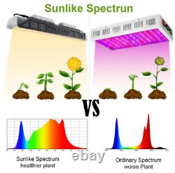 PH-2000 Full Spectrum LED Grow Lights for indoor Plants Hydroponics Veg & Flower