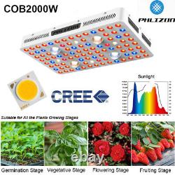 PHLIZON 2000W 4XCREE COB LED Grow Light Full Spectrum VEG&Bloom Hydroponics