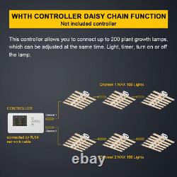 PHLIZON 2023 New BA400W LED Grow Light 5×5ft Daisy Chain Dimmable Full Spectrum