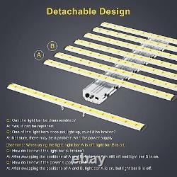 PHLIZON 2023 New BA400W LED Grow Light 5×5ft Daisy Chain Dimmable Full Spectrum