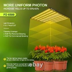 PHLIZON 6500 640W LED Grow Sunlight Plant Light Fixtures Full Spectrum Grow Lamp