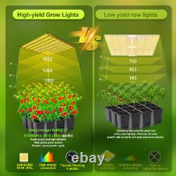 PHLIZON 6500 640W LED Grow Sunlight Plant Light Fixtures Full Spectrum Grow Lamp