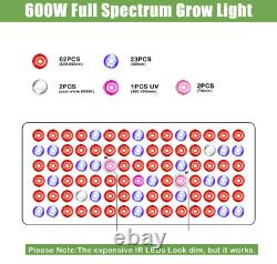 PHLIZON 900W LED Grow Light Full Spectrum for All Stage Indoor Plants Veg Flower