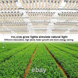 PHLIZON BAR-8000W LED Grow Light Full Spectrum for Indoor Hydroponics Veg Flower