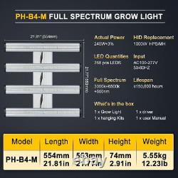 PHLIZON FD4500 LED Grow Light Indoor Veg Bloom Flower Full Spectrum Hydroponics