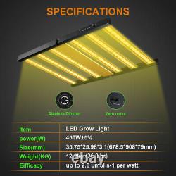 PHLIZON FD4800 LED Grow Light Bar 5x5ft Full Spectrum for Indoor Medical Plants