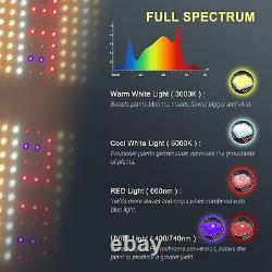 PHLIZON Full Spectrum Grow Light Samsung LM281B 450W Veg Plant Flowers LED Lamp