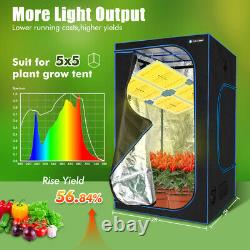 PHLIZON Full Spectrum Grow Light Samsung LM281B 450W Veg Plant Flowers LED Lamp