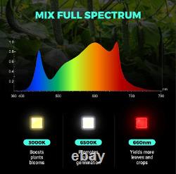 PHLIZON LED 720W Dimmable Full Spectrum Grow Light Lamp Indoor Plants Veg Flower