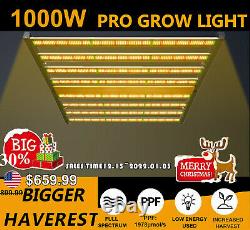 PHLIZON PD 1000 Led Grow Light Veg Bloom Plant Full Spectrum Datachable Bar Lamp