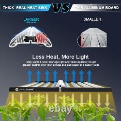 Phlizon 1000W LED Grow Light Bars Samsung Full Spectrum Indoor Plants Veg Flower