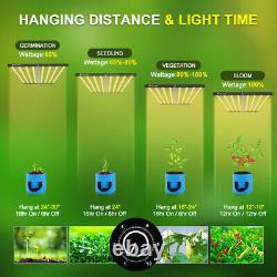 Phlizon 1000W LED Grow Light Samsung Led LM281B Veg Flower Indoor Plants Flower