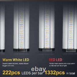 Phlizon 1000W Samsung LED Grow Light 6x6ft Bar Full Spectrum Indoor Lamp Flower