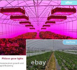 Phlizon 1200W LED Grow Light Panel Full Spectrum Indoor Plants Veg Flower Bloom