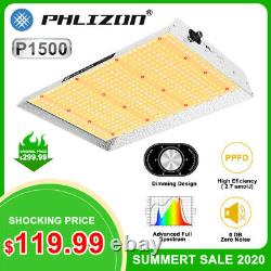 Phlizon 1500W Dimmable Plant LED Grow Light Lamp Full Spectrum for Indoor Plants