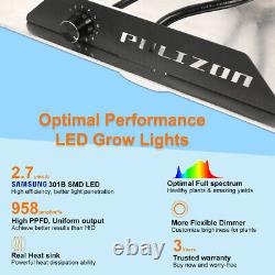 Phlizon 2000W Grow Light Full Spectrum LM301B LED Plants Hydrop Veg Flower seed