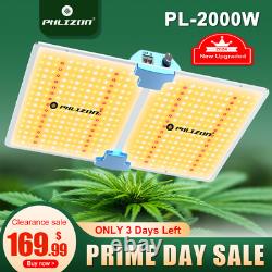 Phlizon 2000W LED Grow Light Full Spectrum withSamsungled Indoor Plants Flower Veg