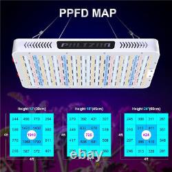 Phlizon 2000W LED Grow Lights Full Spectrum Veg Bloom Dual Switch Indoor Plants