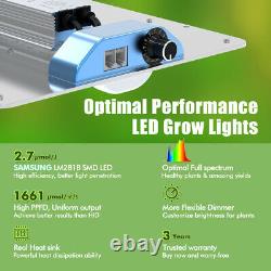 Phlizon 3000W Samsung LED Grow Light Full Spectrum for Veg Flower Plants Sunlike