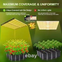 Phlizon 640W 240W LED Grow Light Full Spectrum Lamp for Indoor Plants VEG Bloom