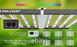 Phlizon 640W Factory Wholesale Full Spectrum Bloom Veg High PAR LED Grow Light