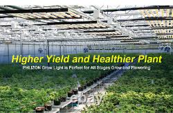 Phlizon 720W LED Grow Light Full Spectrum Foldable Hydroponics Indoor Veg Flower
