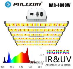 Phlizon 8000W LED Grow Light Sunlike Full Spectrum Bars Indoor Plants Veg Flower