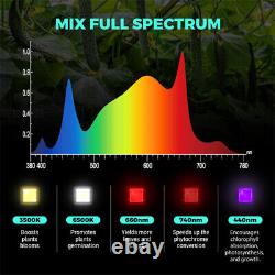 Phlizon 8000W LED Grow Light Sunlike Full Spectrum Bars Indoor Plants Veg Flower